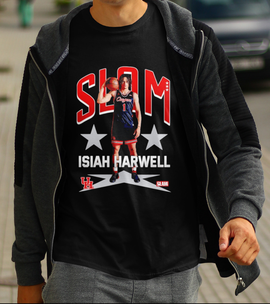 Slam Isiah Harwell Houston Cougars Basketball Remix T-Shirt