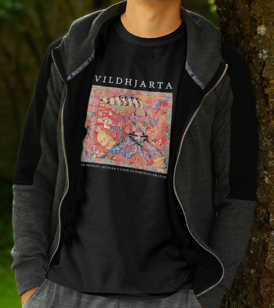 Vildhjarta Där Skogen Sjunger Under Evighetens Granar Psychedelic Fantasy Forest Band T-Shirt