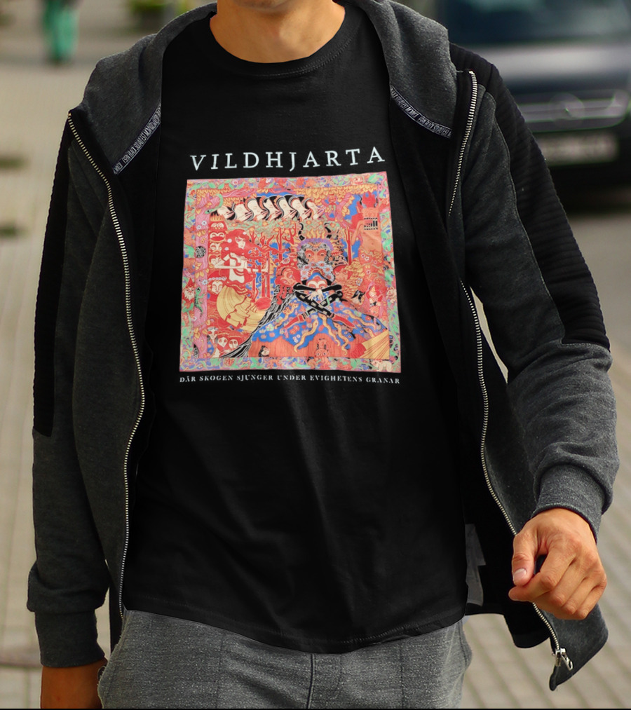 Vildhjarta Där Skogen Sjunger Under Evighetens Granar Psychedelic Fantasy Forest Band T-Shirt