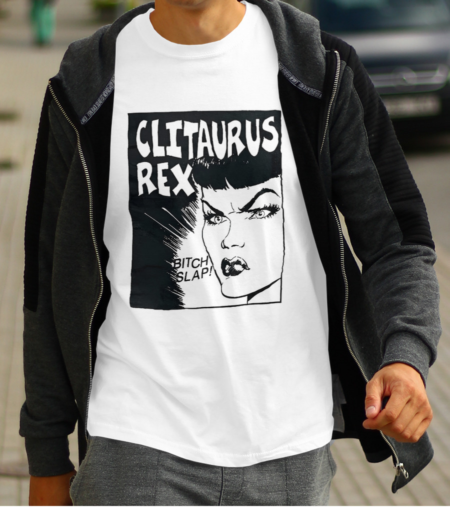 Clitaurus Rex Bitch Slap Retro Punk T-Shirt