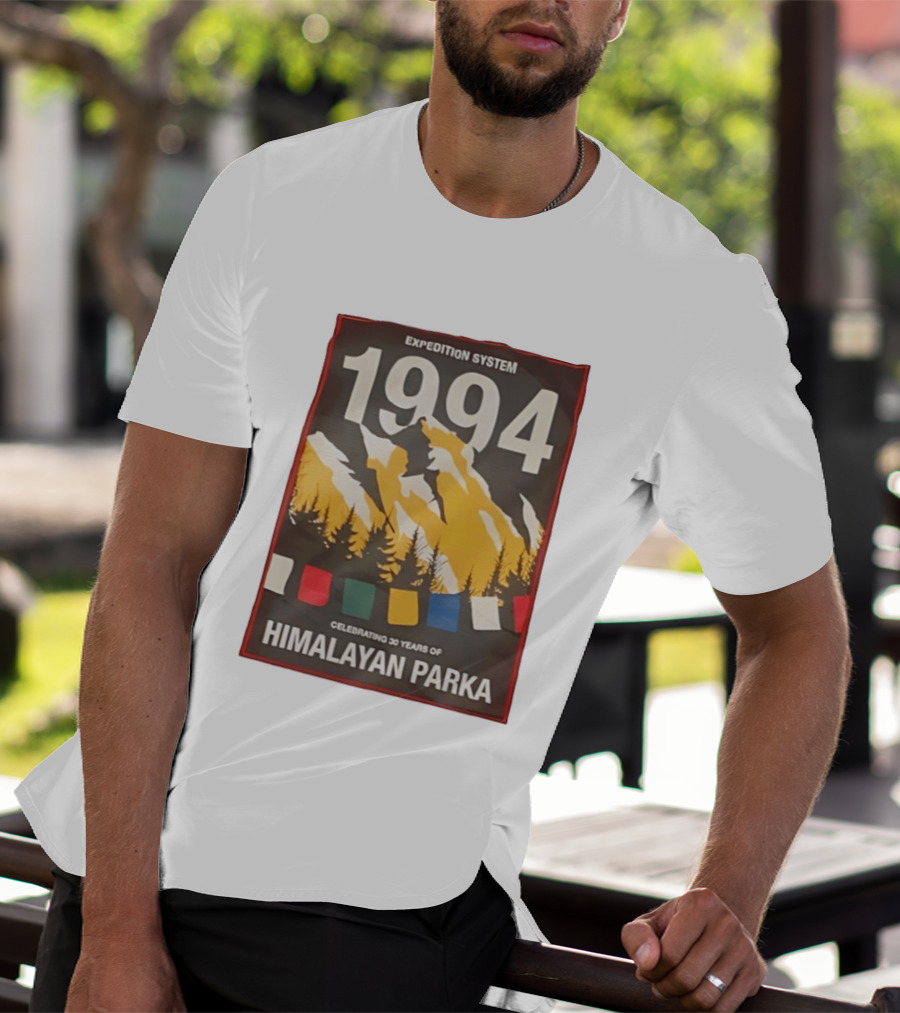 Expedition System 1994 Celebrating 30 Years Of Himalayan Parka Mountain Adventure T-Shirt