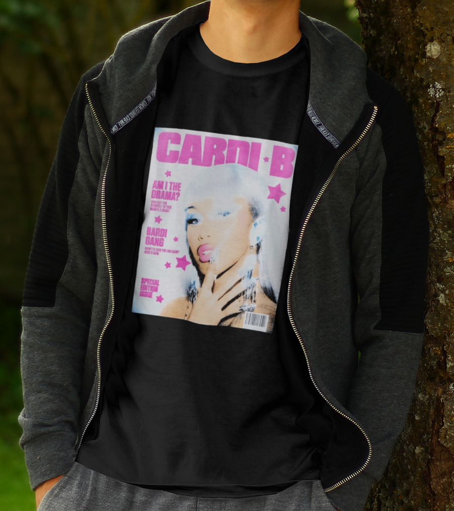Cardi B Am I The Drama Special Edition Magazine Cover Bardi Gang T-Shirt