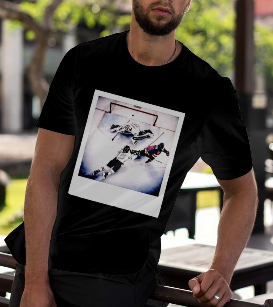 Women's Hockey USA Golden Goal Megan Keller Polaroid Picture T-Shirt