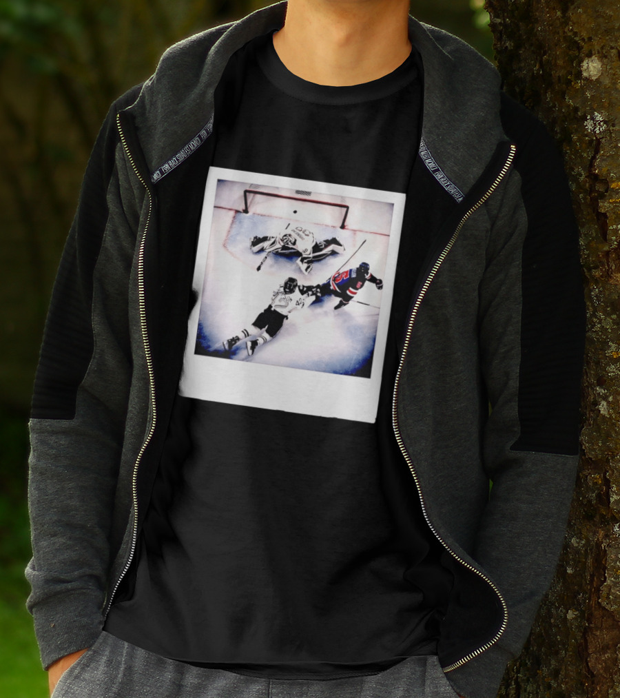 Women's Hockey USA Golden Goal Megan Keller Polaroid Picture T-Shirt