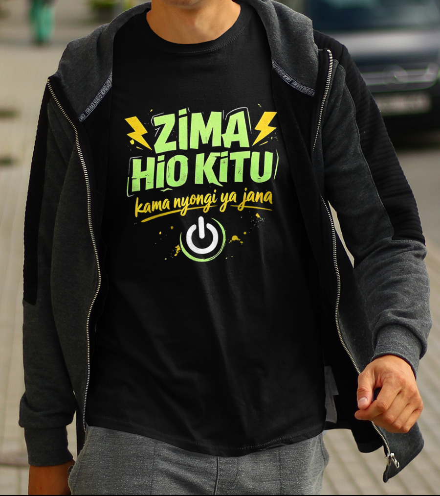 Zima Hio Kitu Kama Nyongi Ya Jana Switch Power T-Shirt