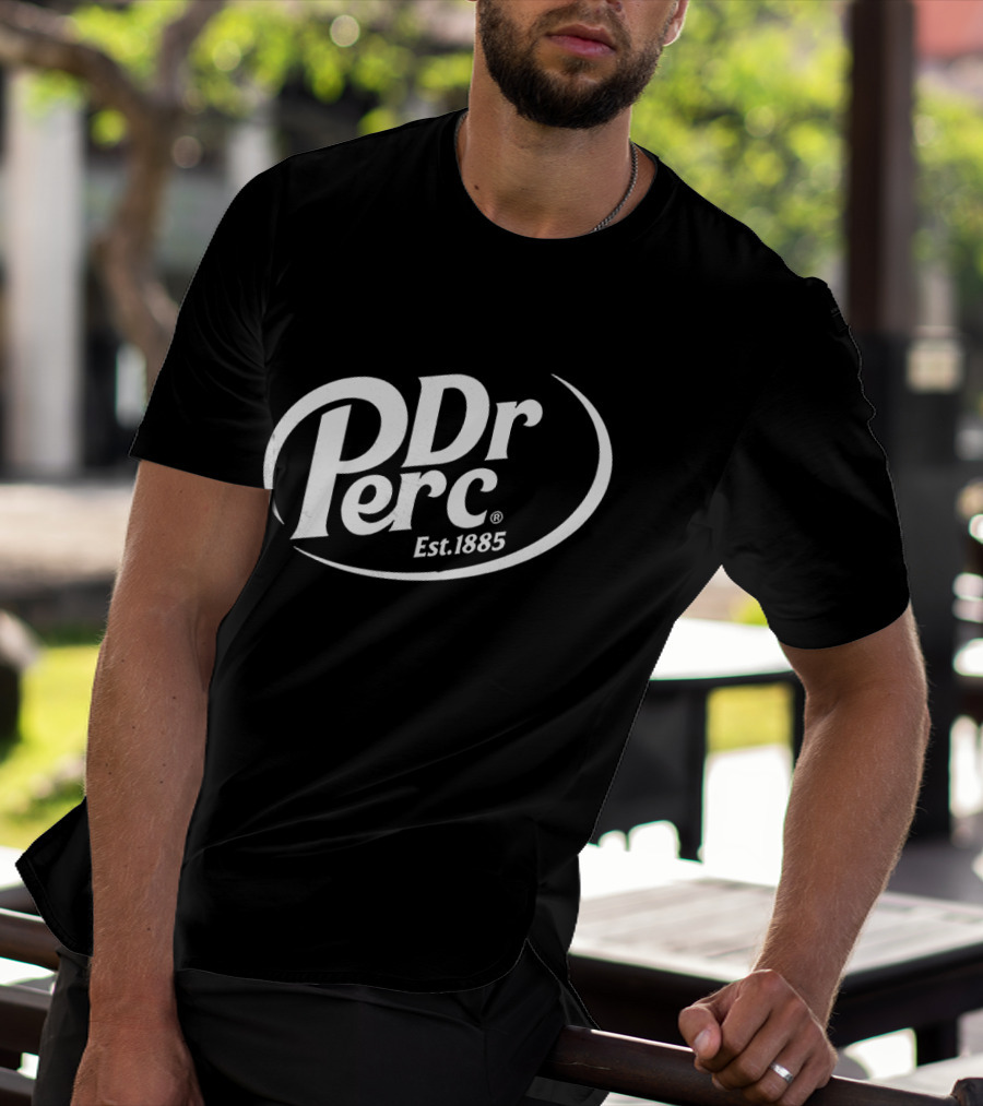 Dr Perc Est 1885 Vintage Style Beverage Concept T-Shirt