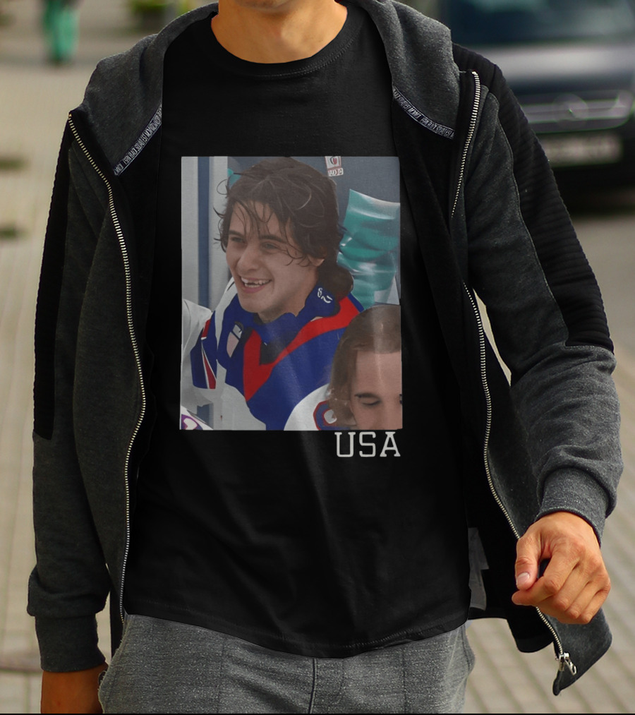 Jack Hughes OT Winner USA Teeth 2026 Winter Olympics Milano Cortina T-Shirt