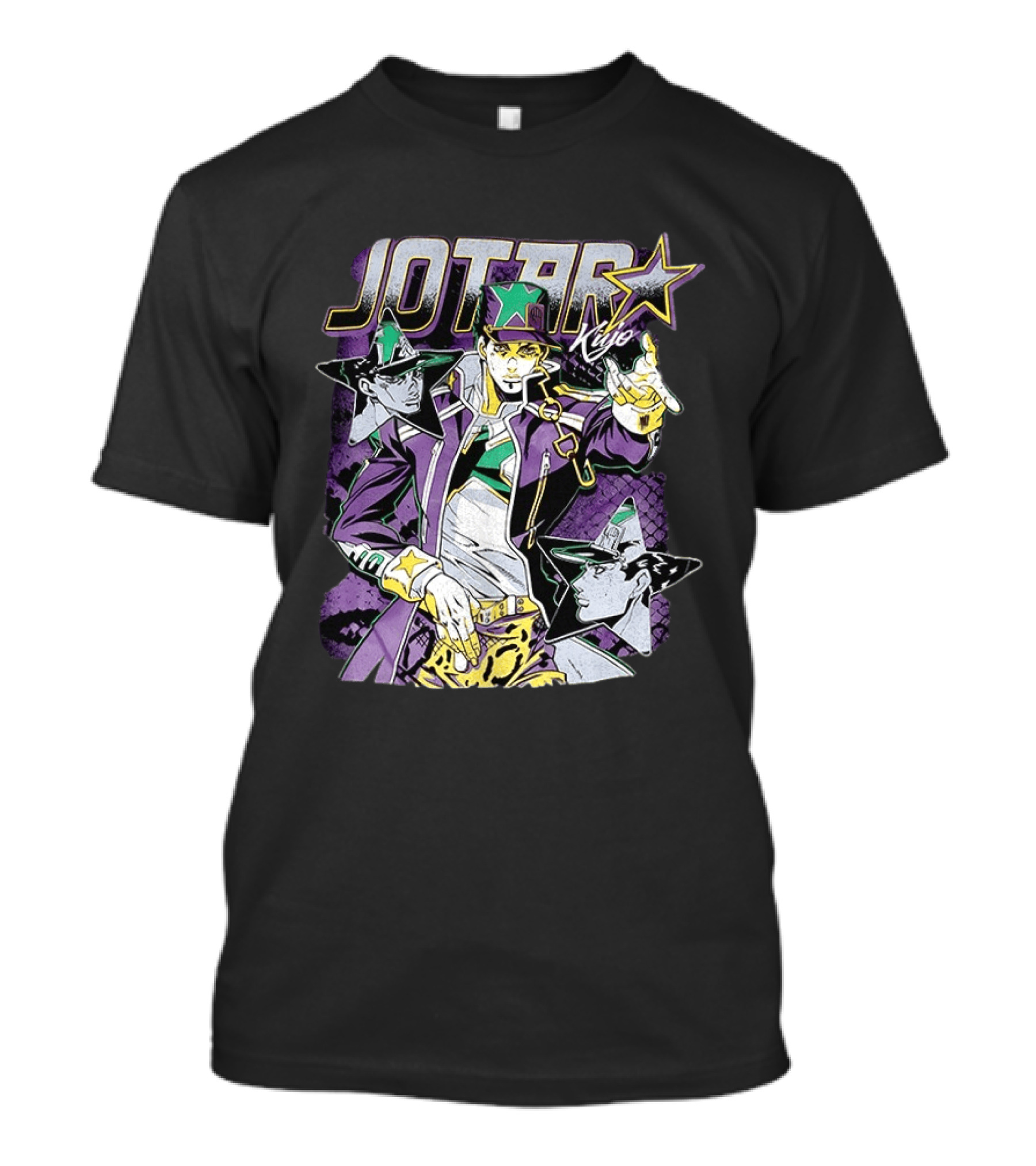 Jotaro Kujo Jojo's Bizarre Adventure Purple Star T-Shirt