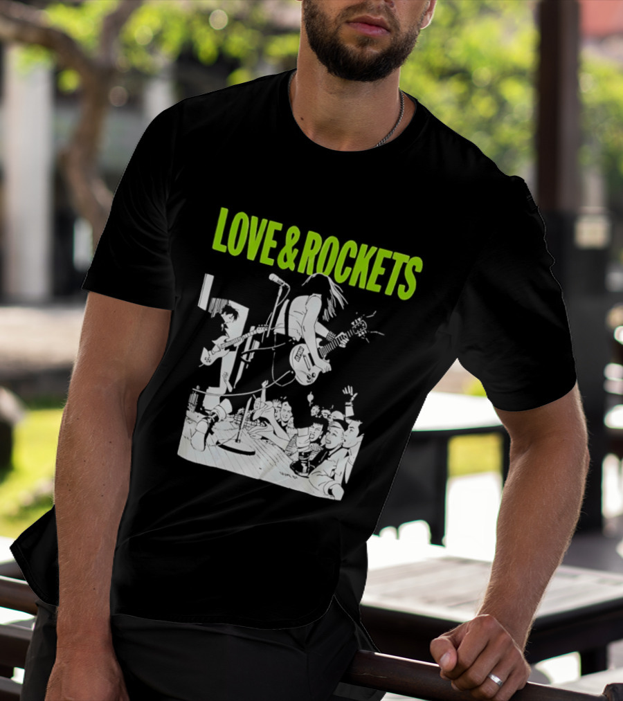 Love And Rockets Band Iconic Performance T-Shirt