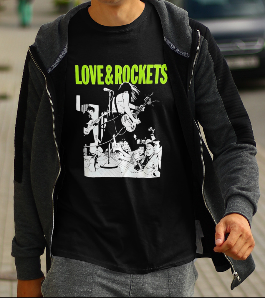 Love And Rockets Band Iconic Performance T-Shirt