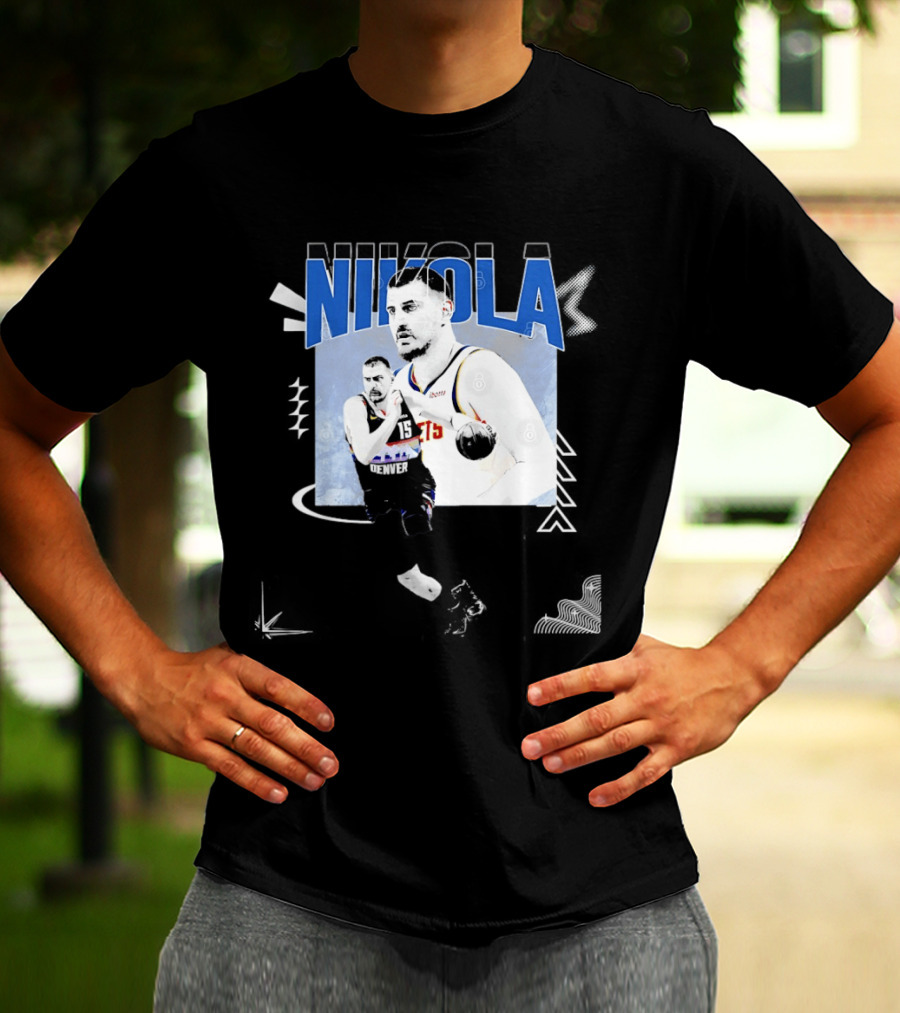 Denver Nuggets Nikola Jokic 15 Basketball T-Shirt