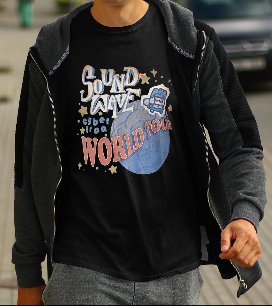 Soundwave Cybertron World Tour Stars Iconic Character Adventure T-Shirt