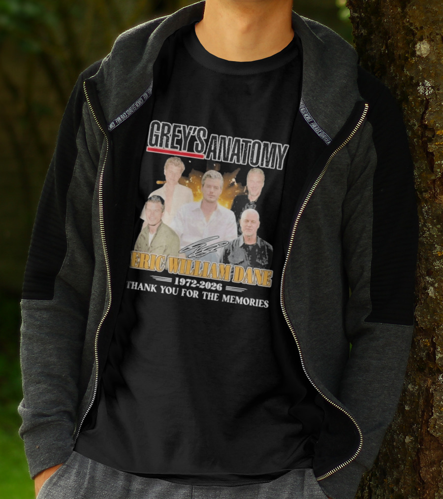 Eric William Dane Grey's Anatomy Thank You For The Memories T-Shirt