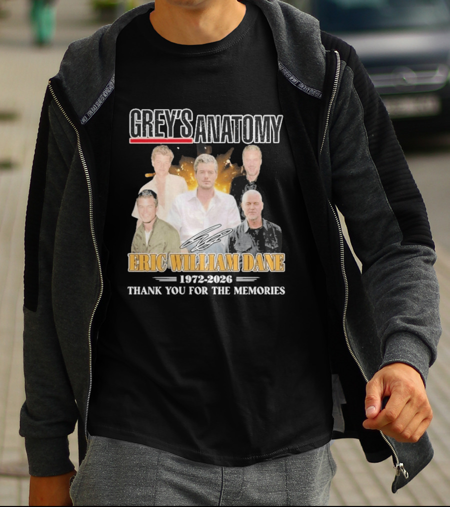 Eric William Dane Grey's Anatomy Thank You For The Memories T-Shirt