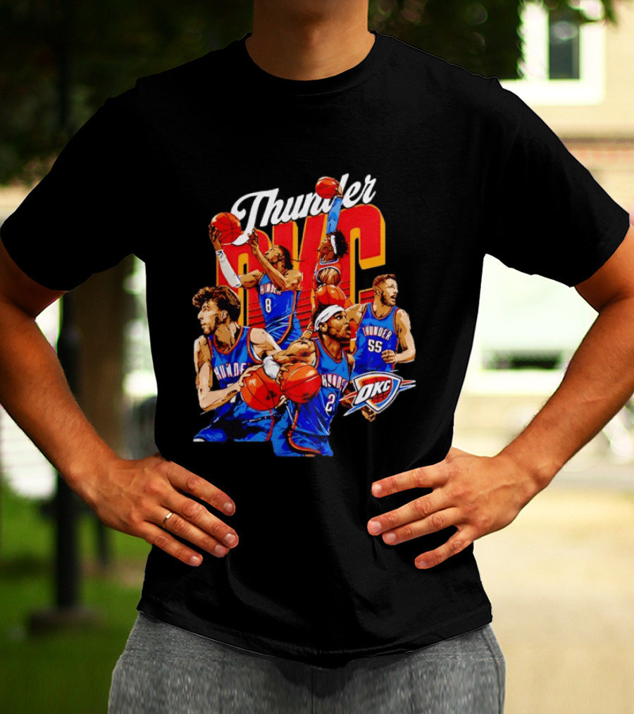 Shai Gilgeous Alexander OKC Thunder Basketball Team Players T-Shirt