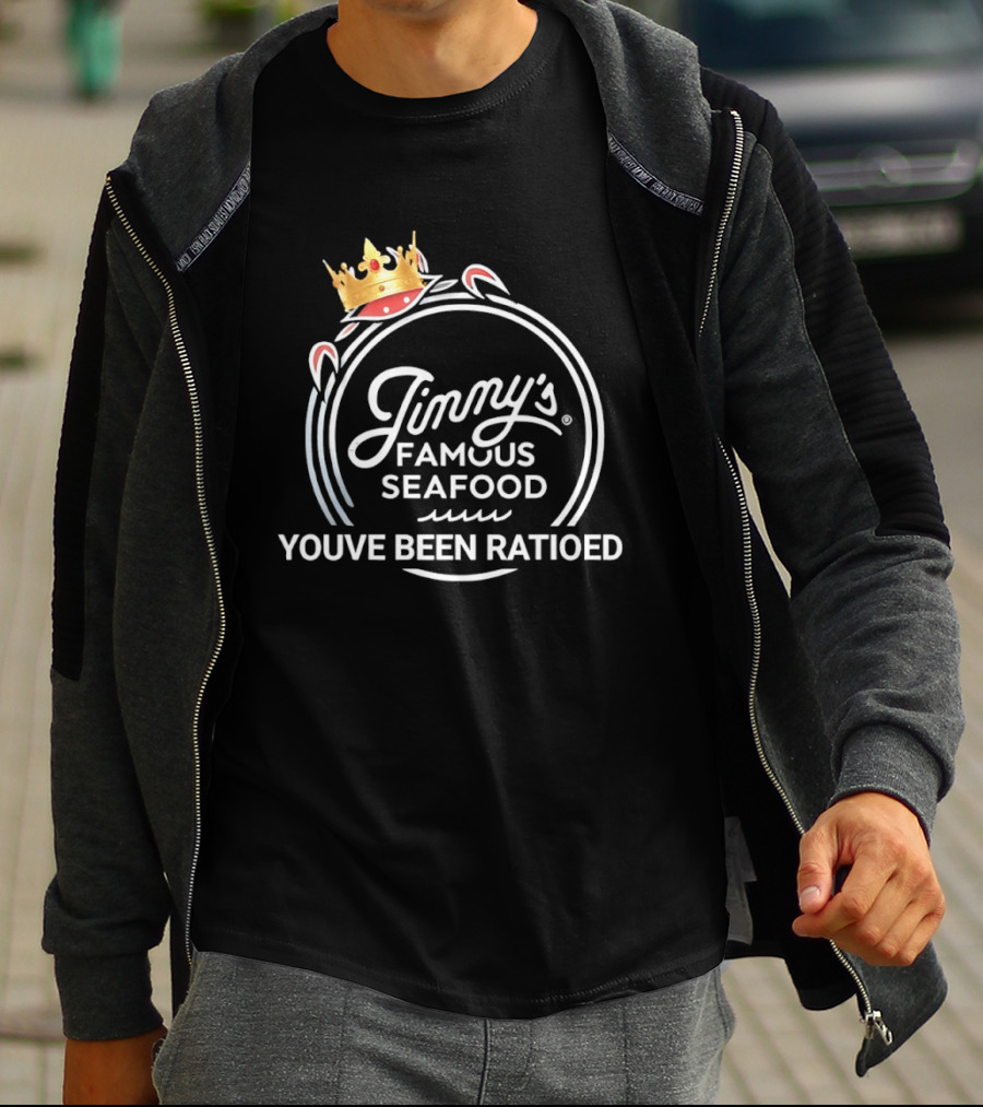 Jimmy's Famous Seafood Crown You've Been Ratioed T-Shirt