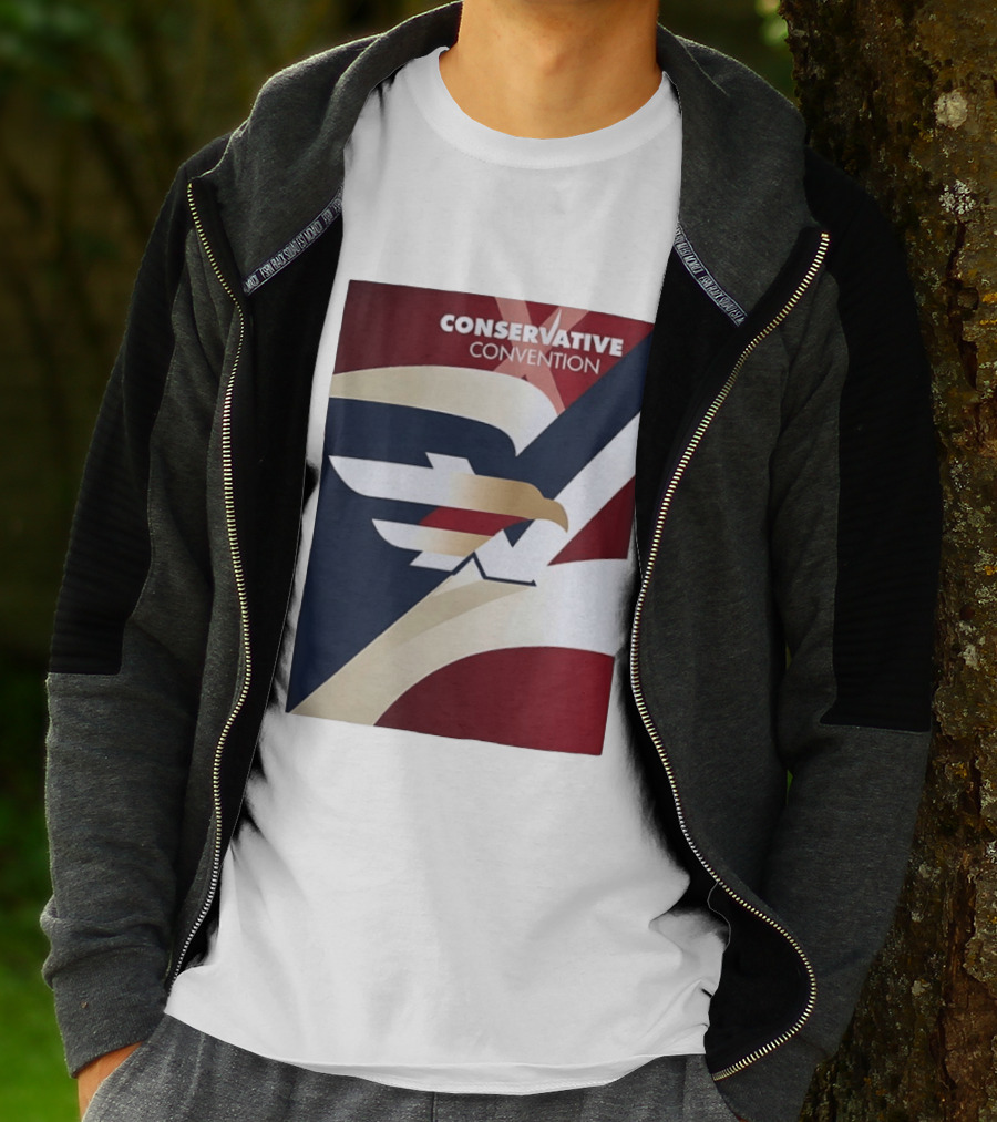 CONSERVATIVE CONVENTION Eagle American Flag T-Shirt
