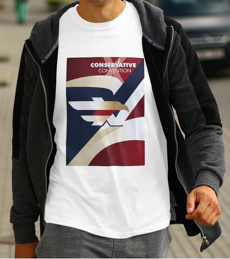 CONSERVATIVE CONVENTION Eagle American Flag T-Shirt