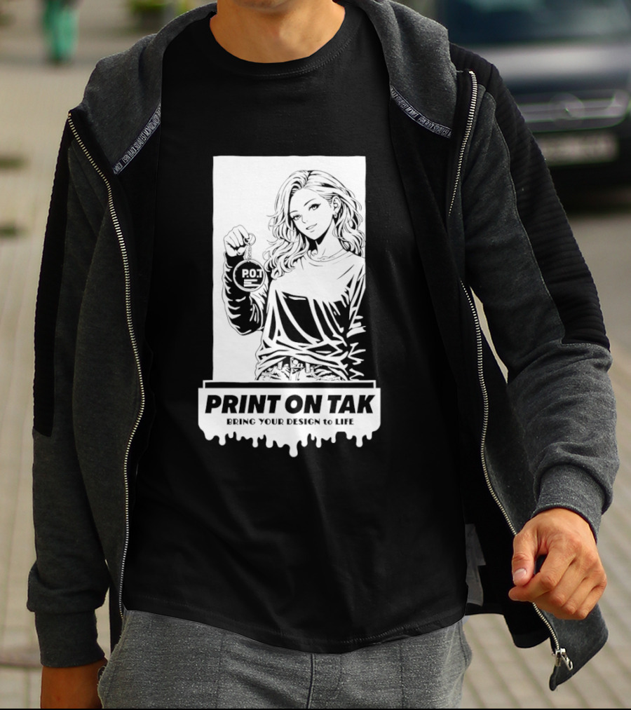 PRINT ON TAK Beautiful Girl Holding POT Bring Your Vision To Life T-Shirt