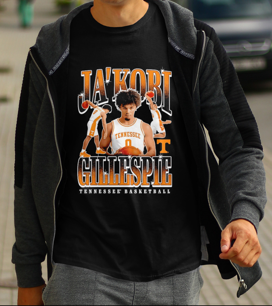 Ja'Kobi Gillespie Slam Dunk Tennessee Volunteers Basketball 0 T-Shirt