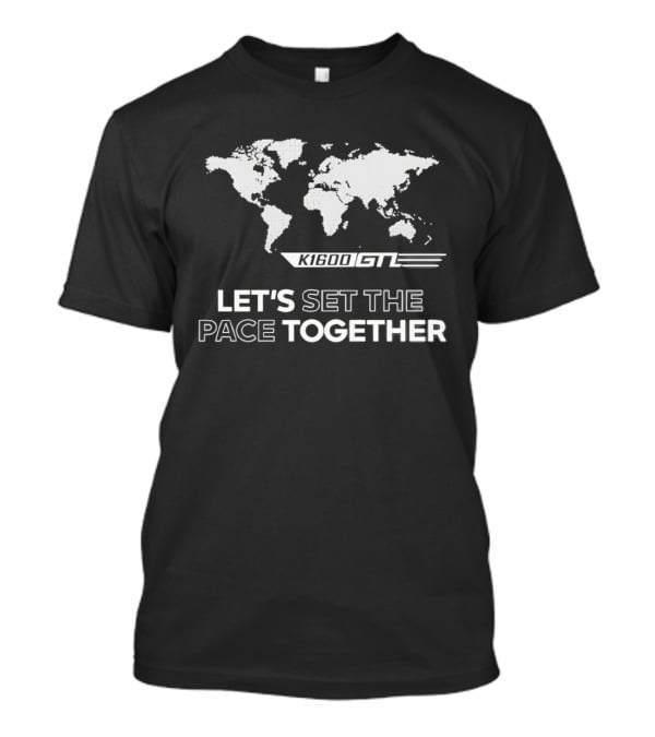 K1600 GTL Let's Set The Pace Together World Map T-Shirt