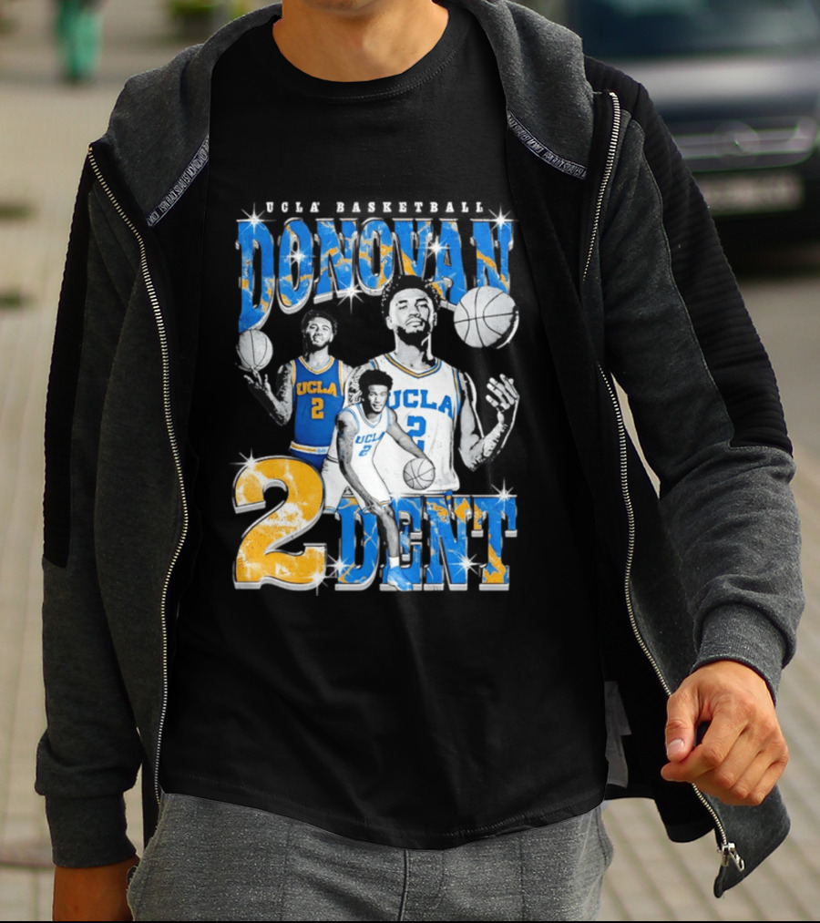 Donovan Dent 2 UCLA Bruins Basketball Player Vintage Team Spirit T-Shirt