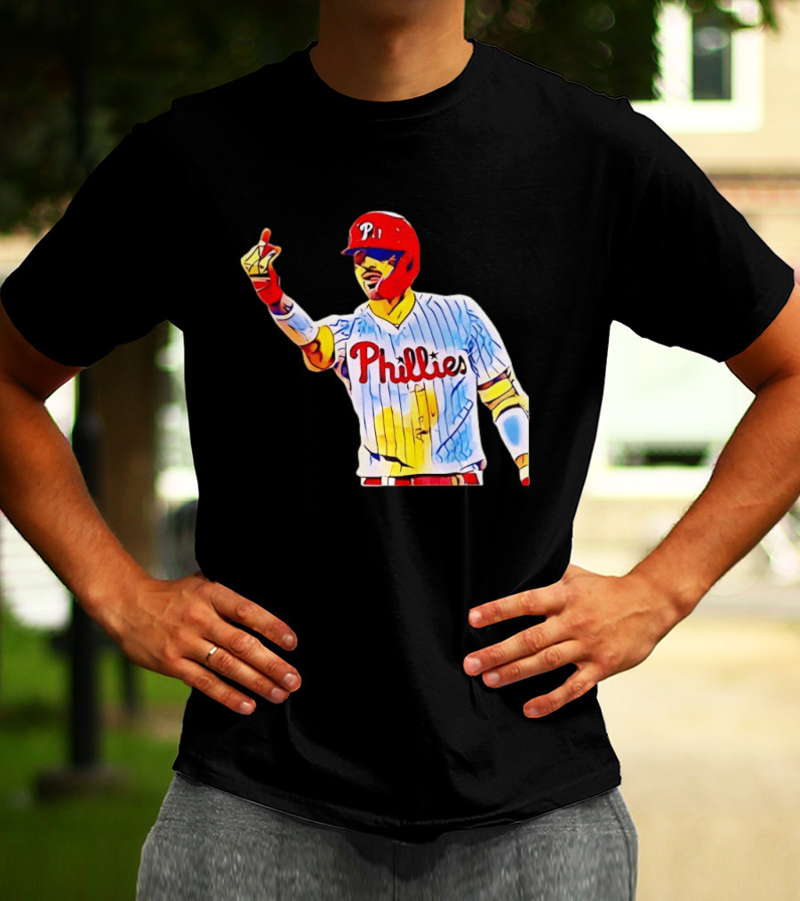 Philadelphia Phillies Nick Castellanos Gesture Baseball Moment T-Shirt