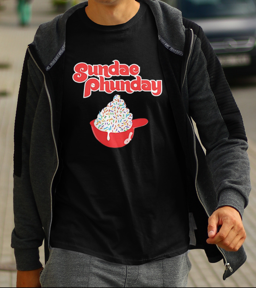 Philadelphia Phillies Sundae Phunday Ice Cream Helmet Sprinkle Delight T-Shirt