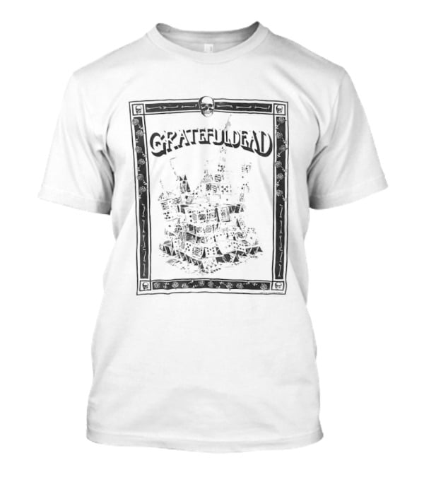 Grateful Dead 1980's Tour House Of Cards Concert T-Shirt