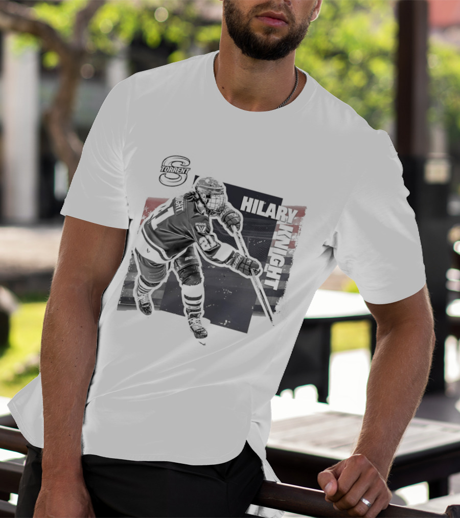 Hilary Knight Seattle Torrent Hockey Player Action T-Shirt