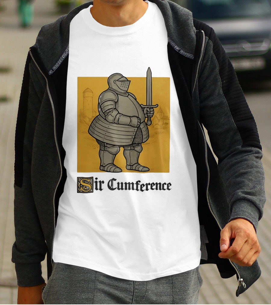 Sir Cumference Chubby Medieval Soldier Holding Sword T-Shirt