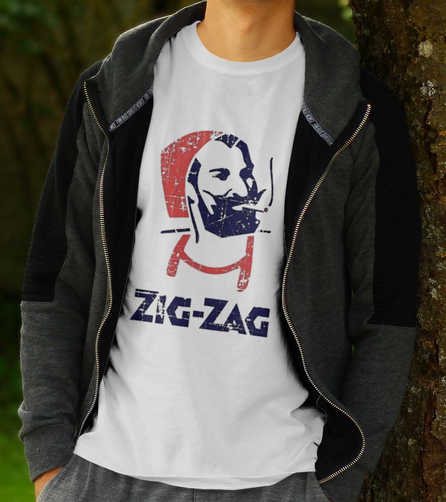 Zig Zag Rolling Papers Cigarette Mocking T-Shirt