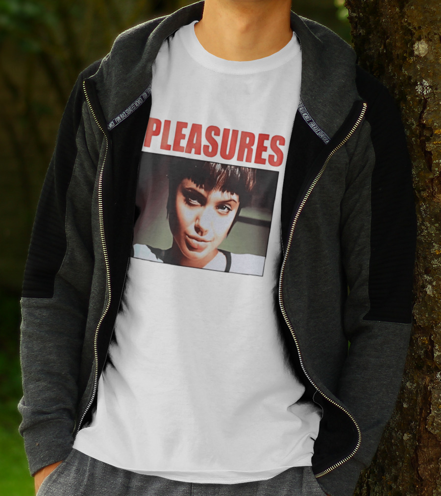 Pleasures Angelina Jolie Bold Typography Fashion T-Shirt