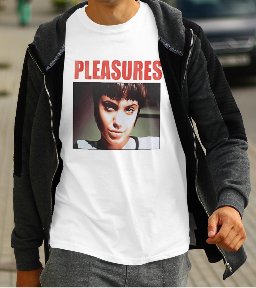 Pleasures Angelina Jolie Bold Typography Fashion T-Shirt