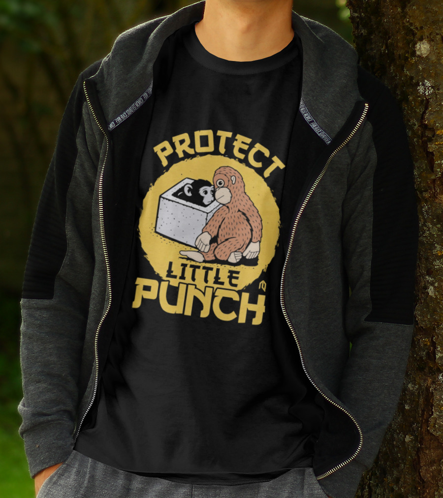 Protect Little Punch The Monkey T-Shirt