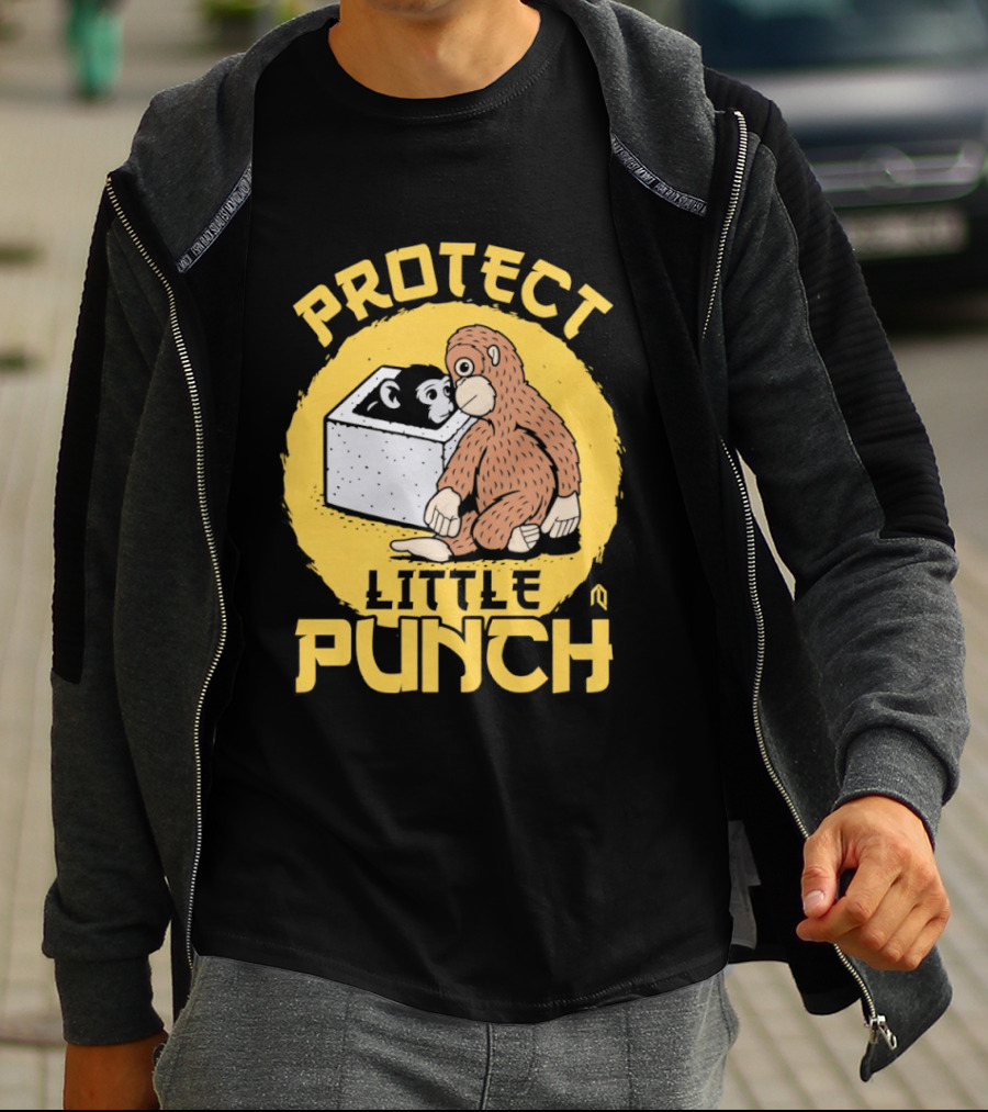 Protect Little Punch The Monkey T-Shirt