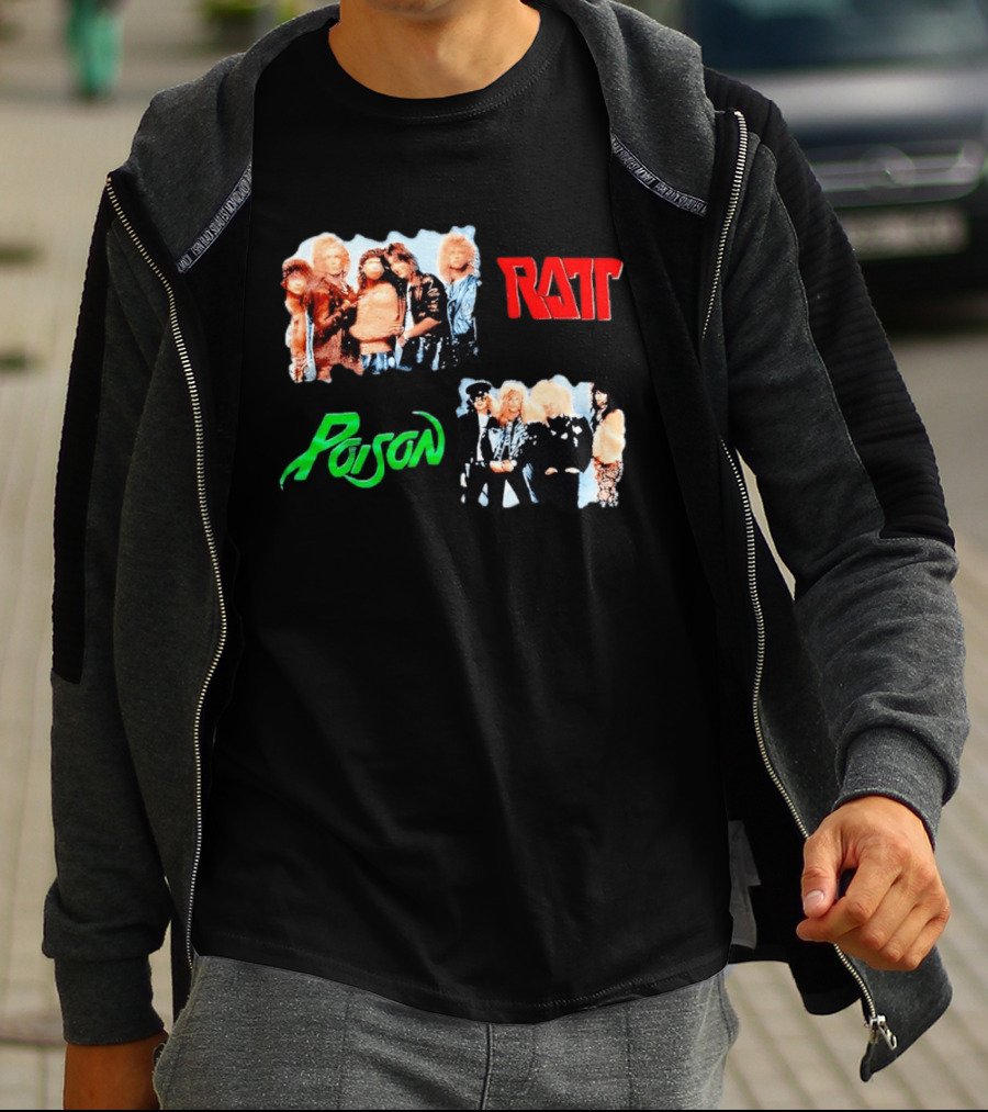 Ratt Poison 80s Glam Metal Band T-Shirt