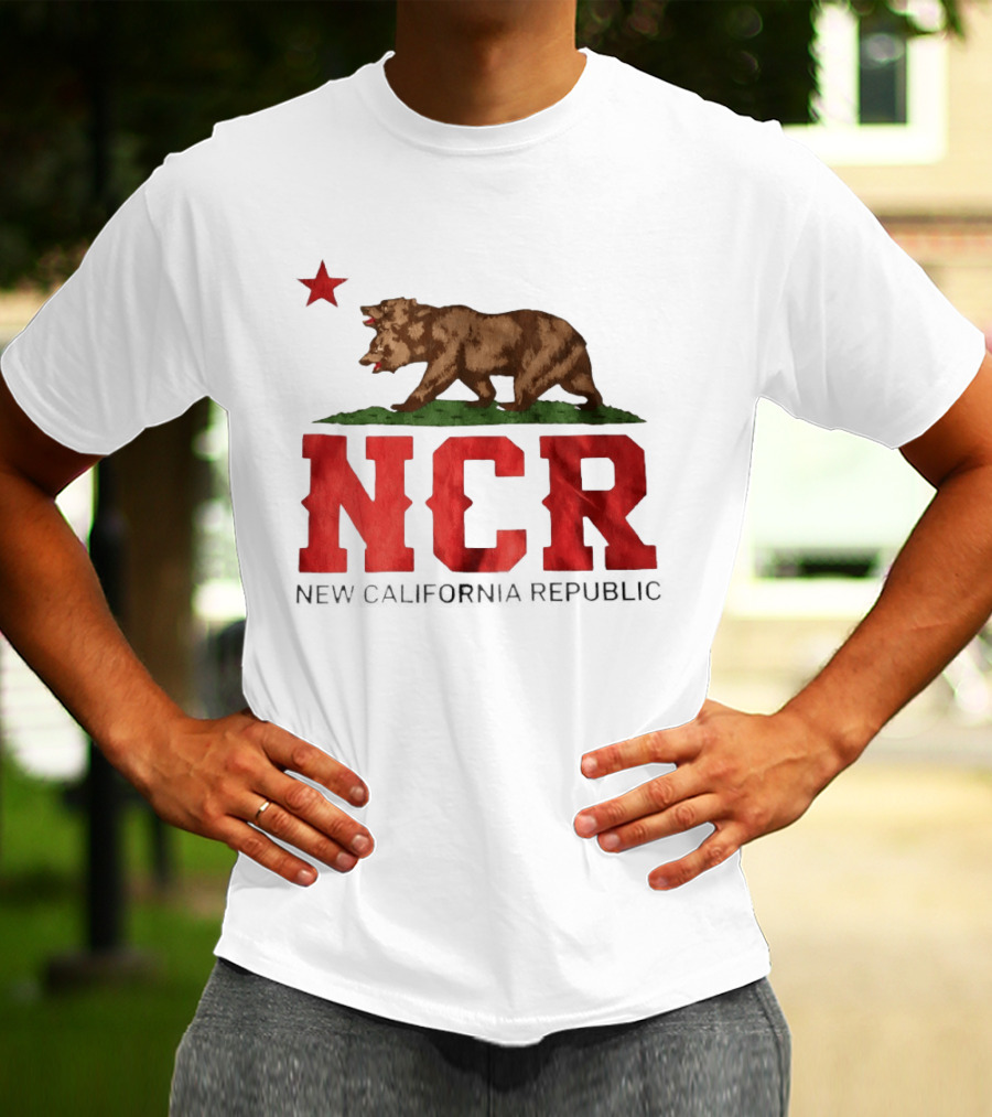 Fallout NCR Bear New California Republic Flag T-Shirt