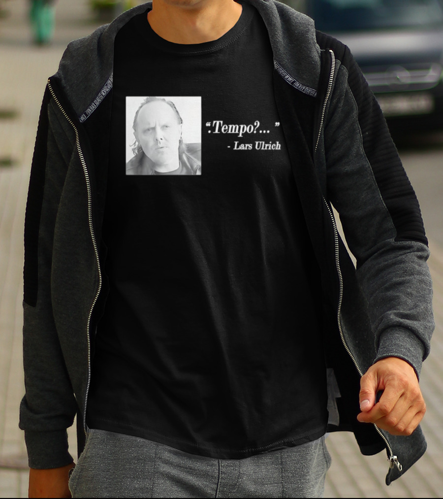 Lars Ulrich Tempo Vintage Style Photo T-Shirt