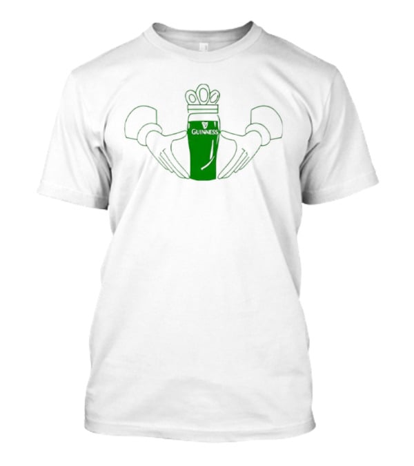 Guinness Claddagh St Patrick's Day Green Pint T-Shirt