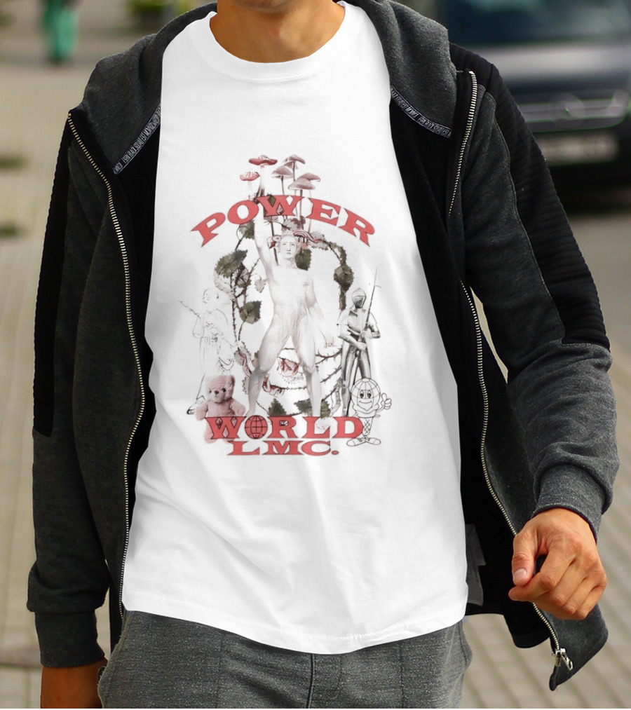 Power World LMC Silhouette With Nature And Teddy Bear T-Shirt