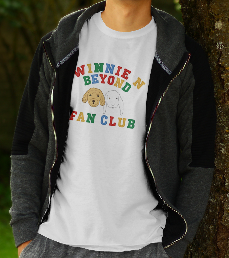 Winnie And Beyond Fan Club Colorful Dog Faces T-Shirt