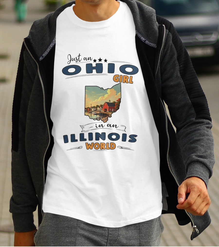 Just An Ohio Girl In An Illinois World Scenic Landscape T-Shirt