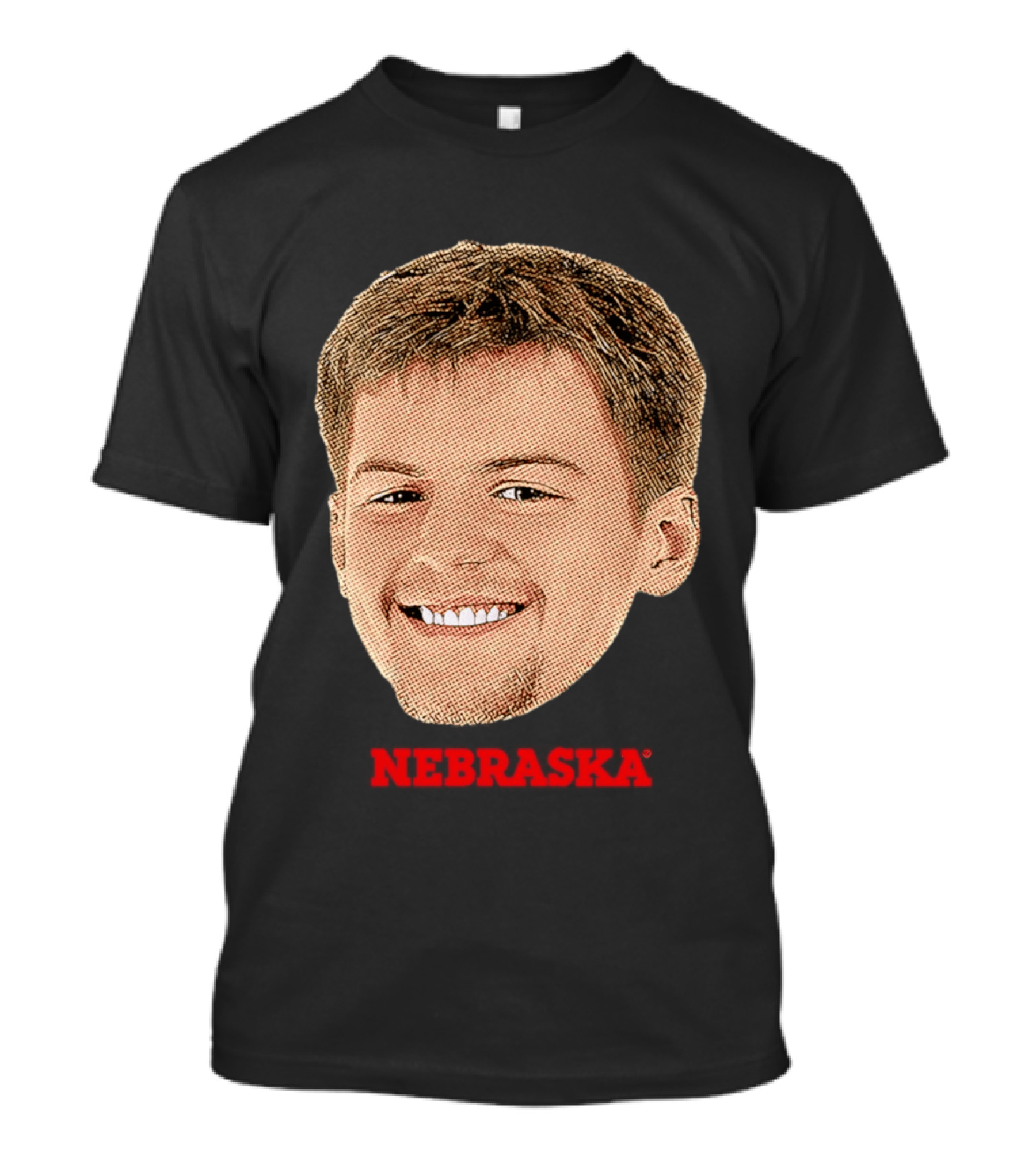 Will Cooper Nebraska Cornhuskers Big Head Image T-Shirt