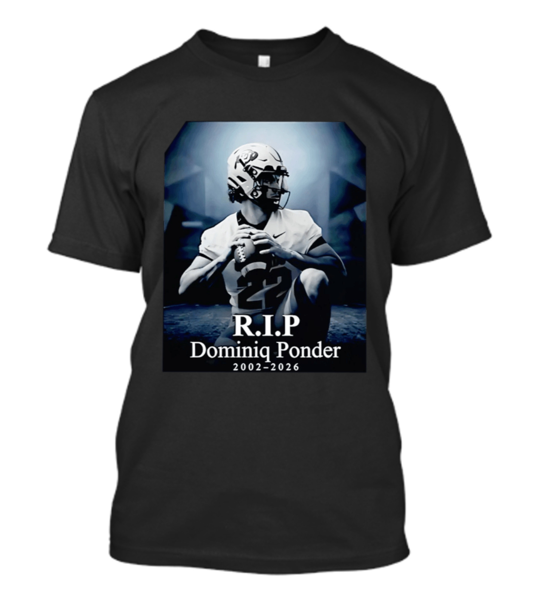 RIP Dominiq Ponder 2002 2026 Football T-Shirt