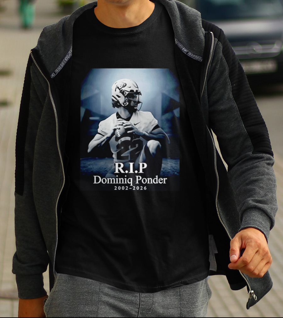 RIP Dominiq Ponder 2002 2026 Football T-Shirt