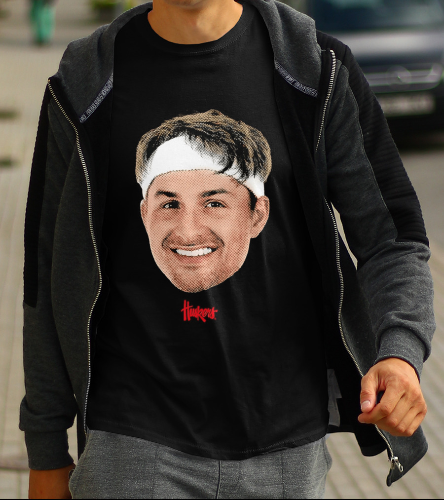 Samuel Hoiberg Nebraska Cornhuskers Big Head Unisex Basketball Fan T-Shirt