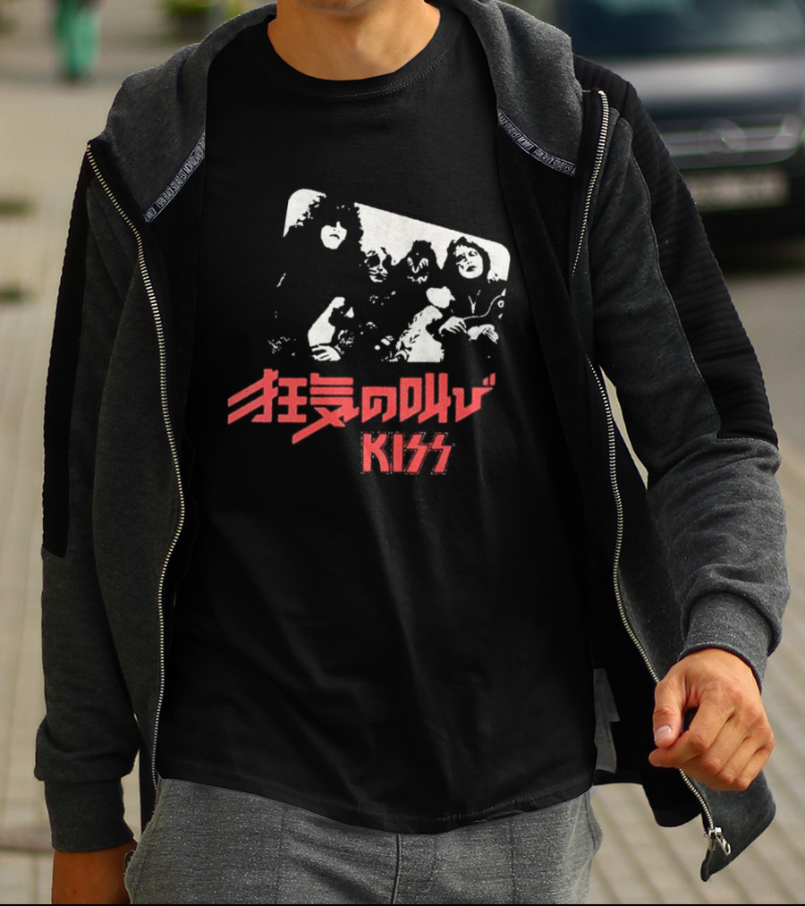 Kiss Shout It Out Loud Japan Cover Band Members T-Shirt