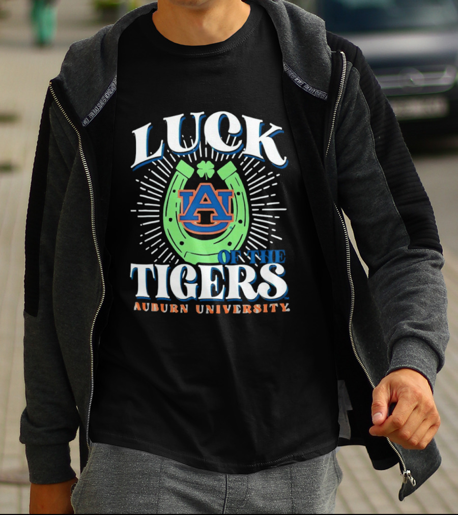 Luck On The Auburn Tigers Auburn University T-Shirt