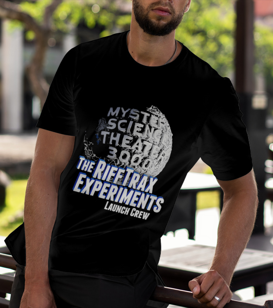 Mystery Science Theater 3000 The Rifftrax Experiments Launch Crew T-Shirt